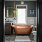 Clawfoot Copper Bathtub Hammered Polished Copper Finish
