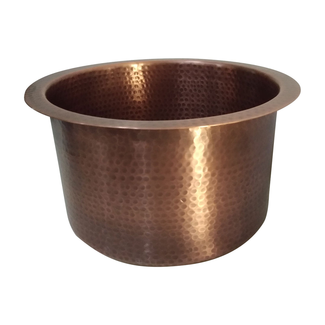 Round Copper Bar Sink 17 x 8 inch