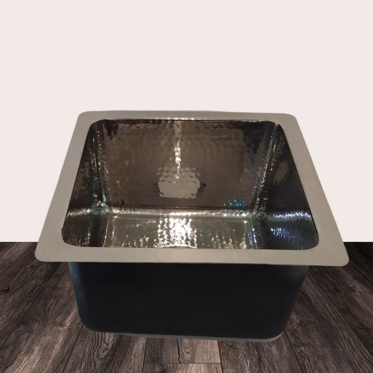 Square Stainless Steel Bar Sink