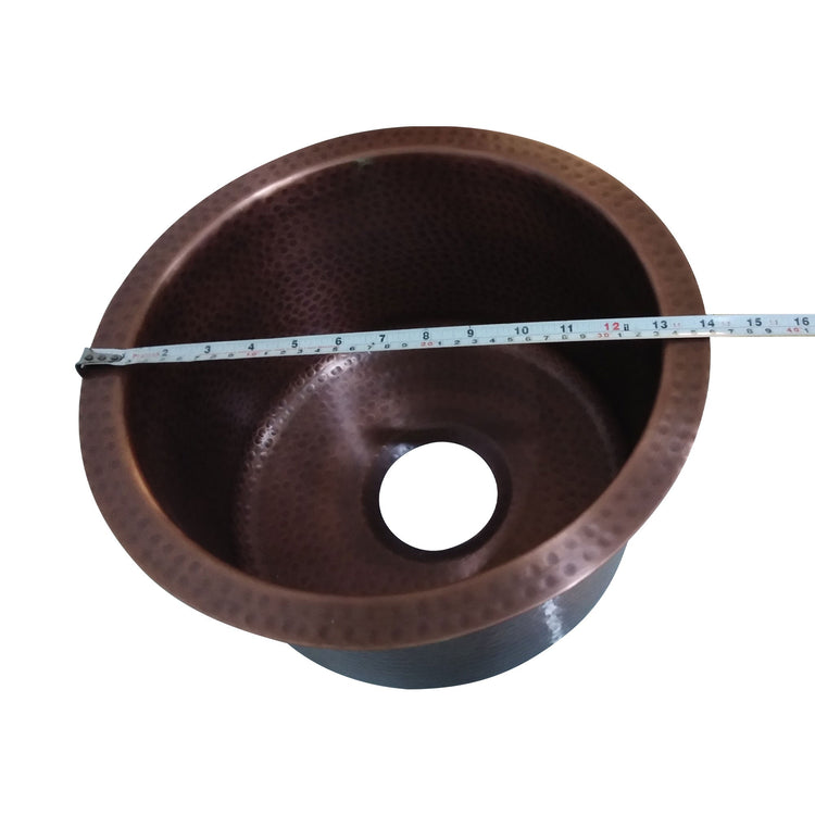 Round Copper Bar Sink