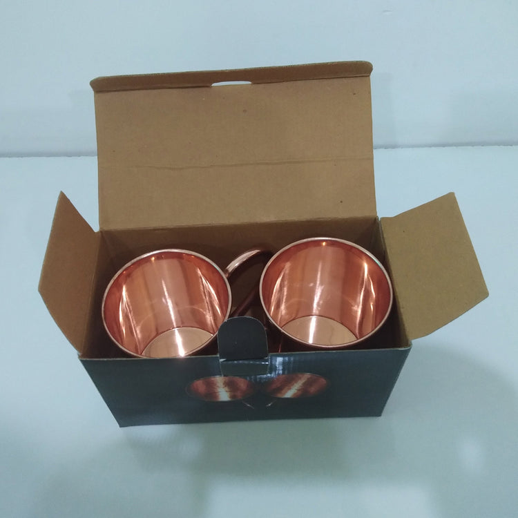 Cylindrical Copper Mugs Plain