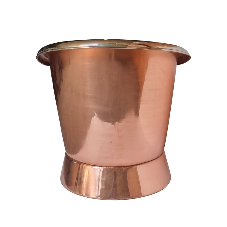 Slanting Base Copper Bathtub Nickel Interior-1500 mm