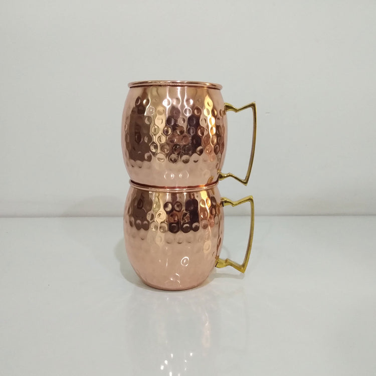 Copper Moscow Mule Mugs Hammered