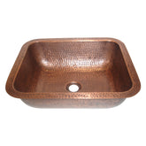 Rectangular Hammered Copper Sink