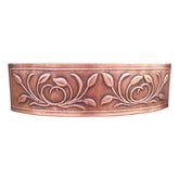 D Shape Petal Front Apron Copper Kitchen Sink