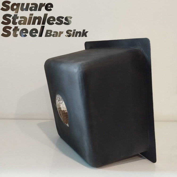 Square Stainless Steel Bar Sink