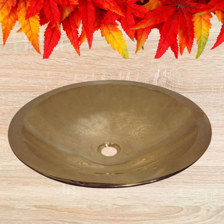 Cast Bronze Sink Round 17 x 4