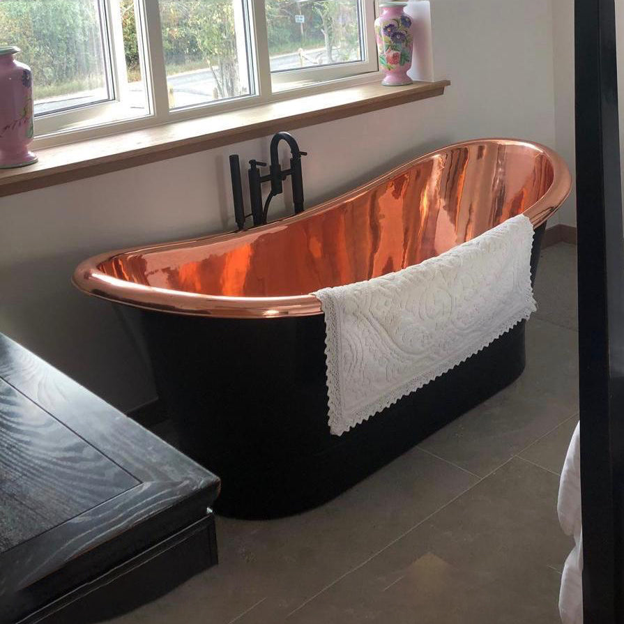 Roll Top Copper Bathtub