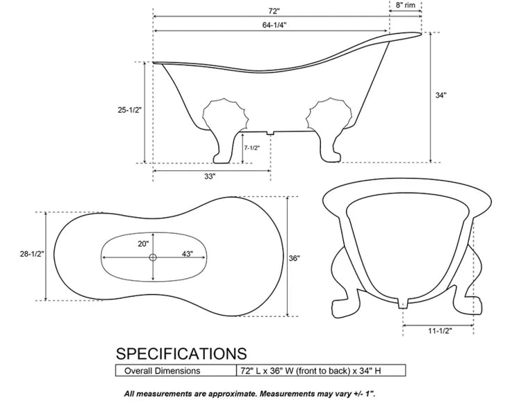Clawfoot Copper Tub Chinese Style
