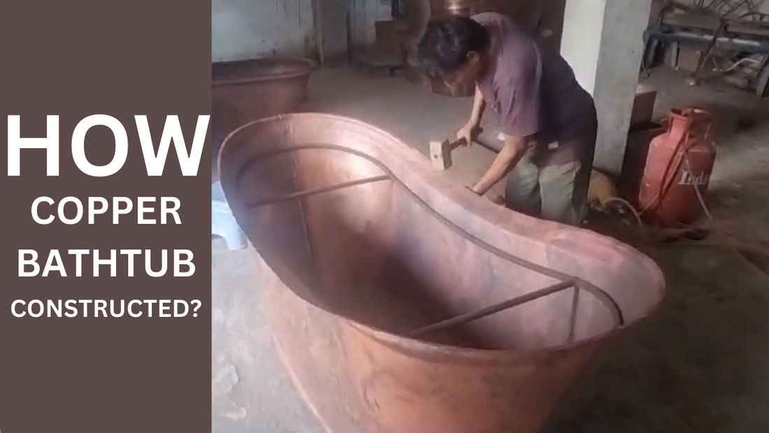 Crafting Copper Elegance: A Behind-the-Scenes Journey into the Artisan's World of Bathtub Mastery