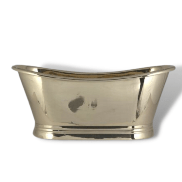 Brass Bathtub Rolled Pipe Top Full Polished Brass Finish