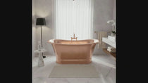 Straight Base Copper Bathtub Full Copper