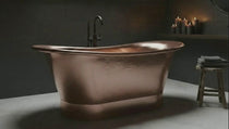 Straight Base Copper Bathtub Hammered Full Copper