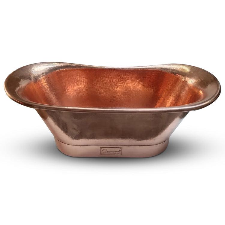 Straight Base Copper Bathtub Hammered Full Copper