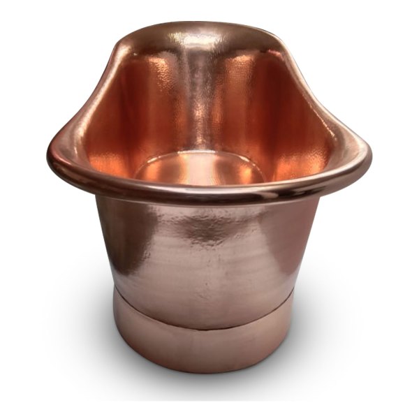 Straight Base Copper Bathtub Hammered Full Copper