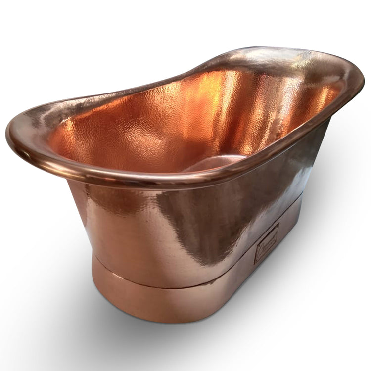 Straight Base Copper Bathtub Hammered Full Copper