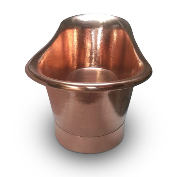 Straight Base Copper Bathtub Hammered Full Copper