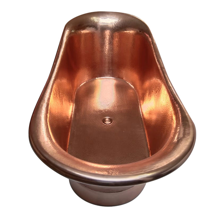 Straight Base Copper Bathtub Hammered Full Copper