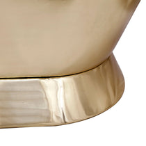 Slanting Base Brass Bathtub Nickel Interior