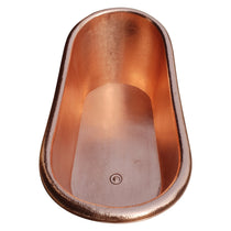 Clawfoot Copper Tub Hammered Single Slipper