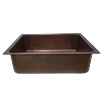 Copper Drop-In Kitchen Sink 23.50 x 17.50 x 8 inch