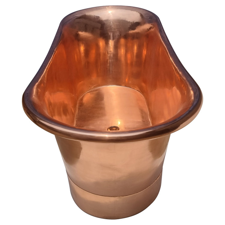 Straight Base Copper Bathtub Full Copper