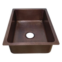 Copper Drop-In Kitchen Sink 23.50 x 17.50 x 8 inch