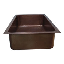 Antique Hammered Copper Bar Sink 17.50" x 15.50" x 8"