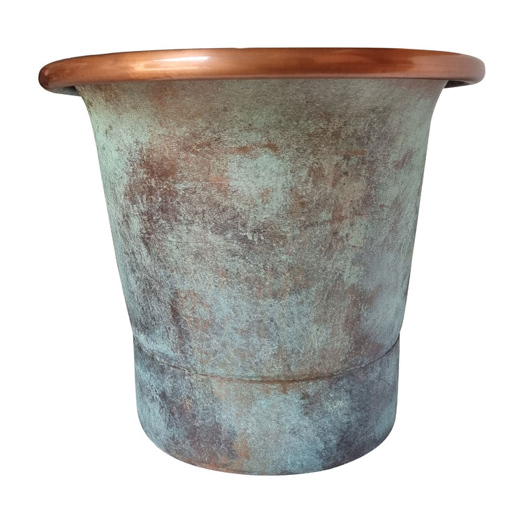 Copper Bathtub Copper Interior & Blue Green Patina Exterior Finish