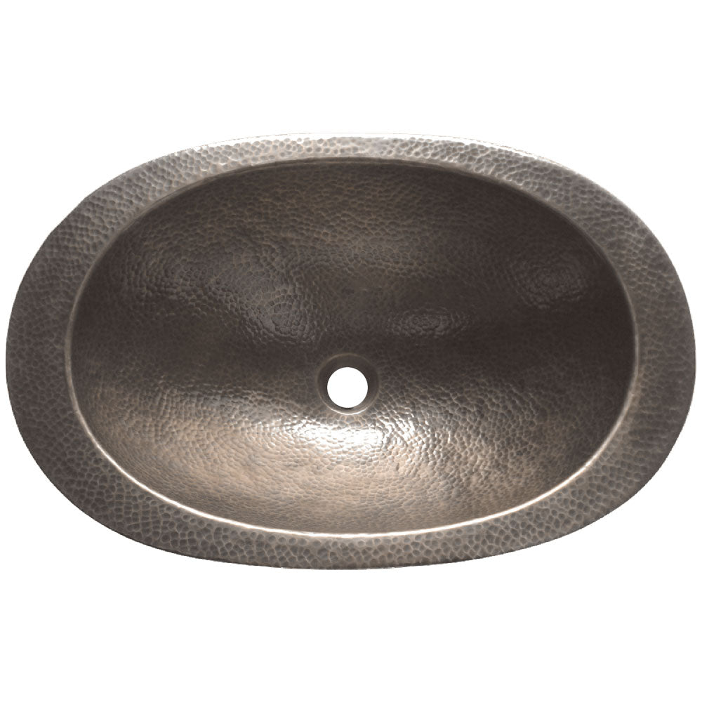 Copper Sink Oval Hammered Shape - Coppersmith Creations