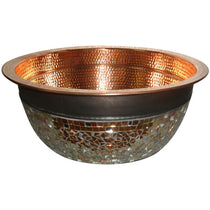 Copper Sink Glass Mosaic Exterior