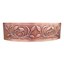 D Shape Petal Front Apron Copper Kitchen Sink