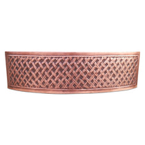 D Shape Woven Front Apron Copper Kitchen Sink