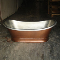 Antique Copper Bathtub Nickel Finish Inside