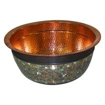 Copper Sink Glass Mosaic Exterior