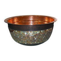 Copper Sink Glass Mosaic Exterior