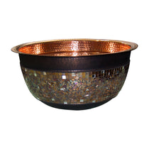 Copper Sink Glass Mosaic Exterior