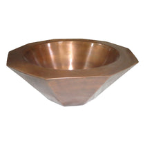 Copper Sink Double Wall Decagon Shape