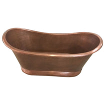 Copper Bathtub Thin Rolled Edge