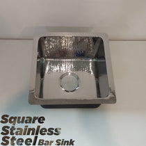 Square Stainless Steel Bar Sink