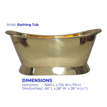 Brass Bathtub + Sink Full Brass