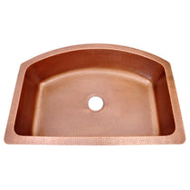 D-Shape Copper Kitchen Sink