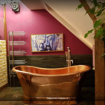 Copper Bathtub Full Shining Copper Finish