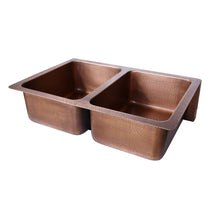 Double Bowl Petal Front Apron Copper Kitchen Sink