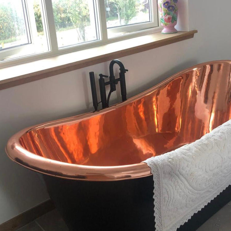 Roll Top Copper Bathtub